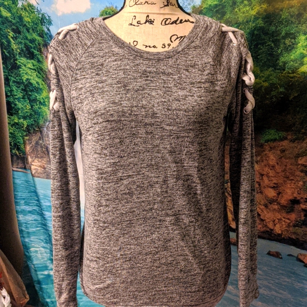 Medium Greay long sleeve.